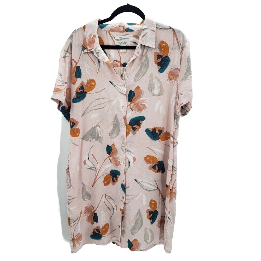 Rachel Zoe Blush Pink Floral Mini Dress